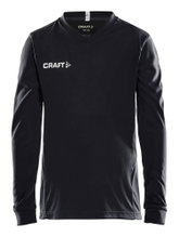 Craft Sport Long-sleeved Shirt (Jersey) Squad Solid - high elasticity, ergonomic design - black Kids